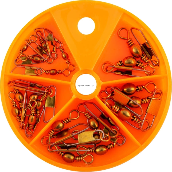 Danielson D1002 Snap Swivel Assortment Brass w/Dial Box 20pc (133447)