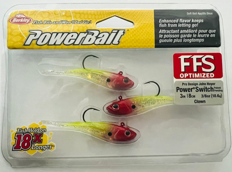 Powerbait PBPS38OZ3-CLWN Power Switch 3", 3/8oz Clown