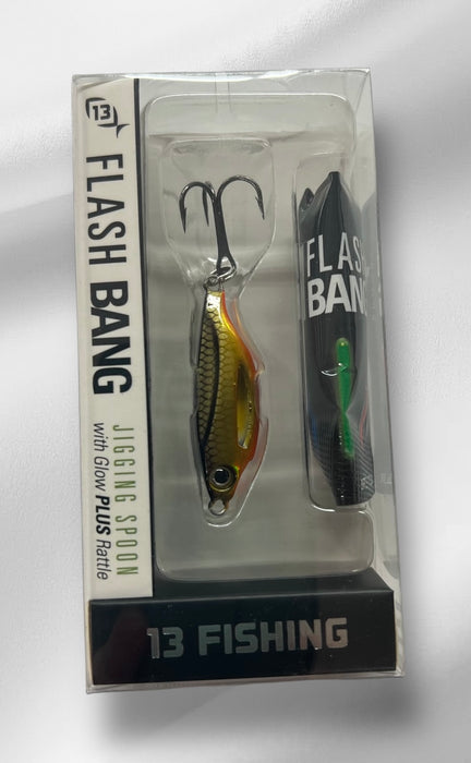 13 Fishing FB-GS38 Flash Bang, Jigging Rattle Spoon