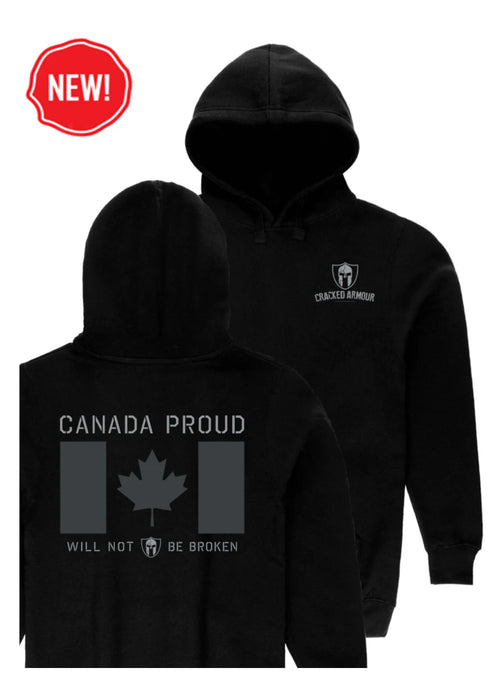 CRACKED ARMOUR CANADA PROUD HOODIE  SM-2XL