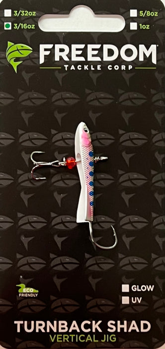 FREEDOM TURNBACK SHAD RAINBOW TROUT, 3/16oz