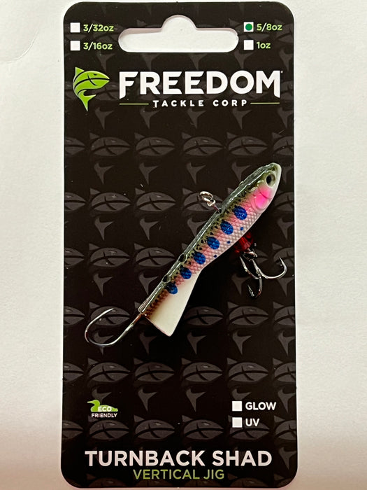 FREEDOM TURNBACK SHAD- RAINBOW TROUT, 5/8oz