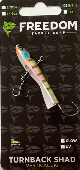 FREEDOM TURNBACK SHAD BLUEGILL, 5/8oz