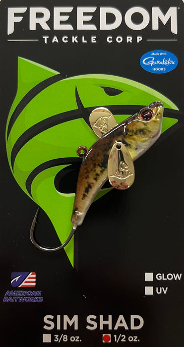 FREEDOM 64204 SIM SHAD- DARK GOBY, 1/2oz