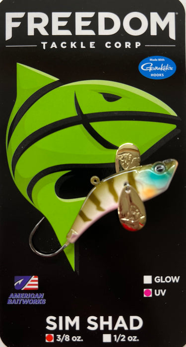 FREEDOM TACKLE 64208 SIM SHAD- BLUEGIL, 1/2oz