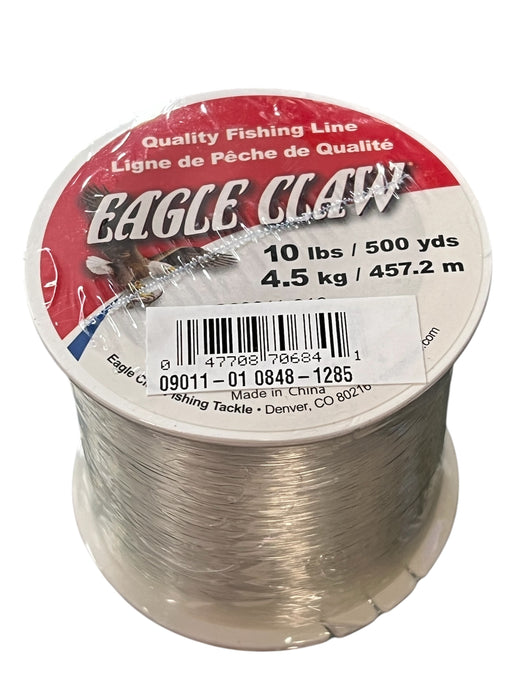 Eagle Claw 09011-010 Lake & Stream Economy Mono Line 10lb 500yd Clear
