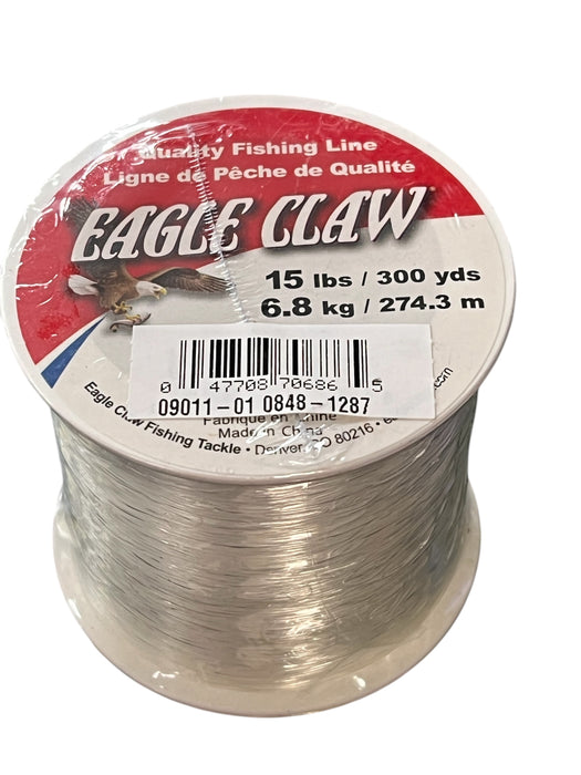 Eagle Claw 09011-015 Lake & Stream Economy Mono Line 15lb 300yd Clear