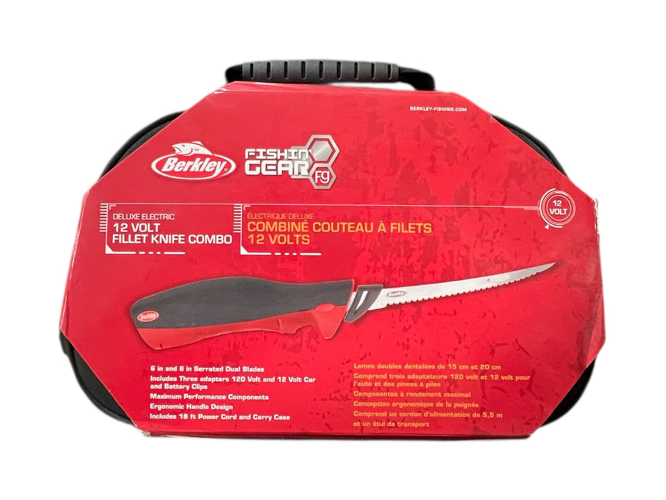 Berkley BCDEFK Deluxe Electric Fillet Knife w Case