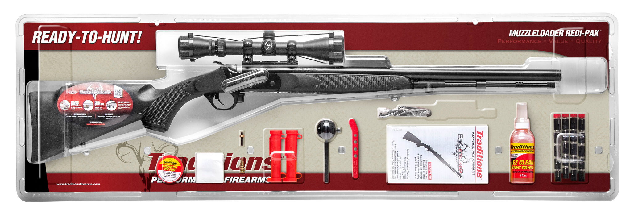 Traditions Ready to Hunt Muzzleloader Black/Blued