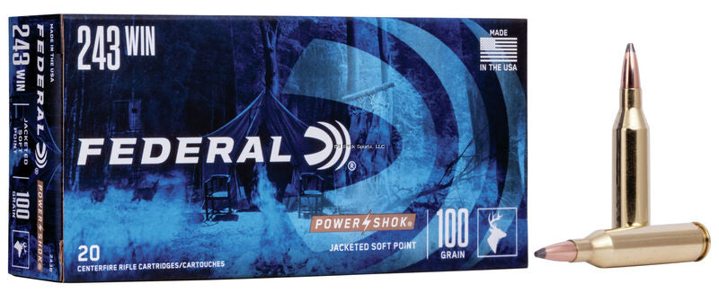 Federal 243B Power-Shok Rifle Ammo