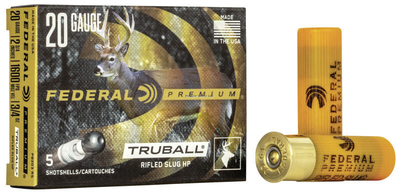 Federal PB203 RS Vital-Shok TruBall Rifled Slug 20 GA