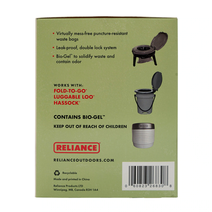 Reliance Double Doodie Waste Bags with Bio Gel